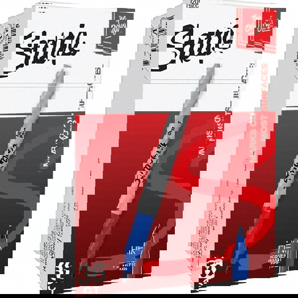 Permanent Marker: Blue, Alcohol-Based, Fine Point